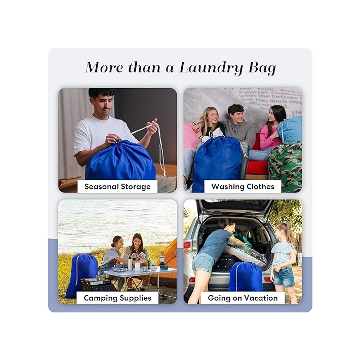 Drawstring Laundry Nylon Bag