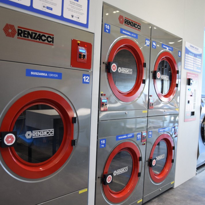 Renzacci® coin operated laundry machine with smart controller inside